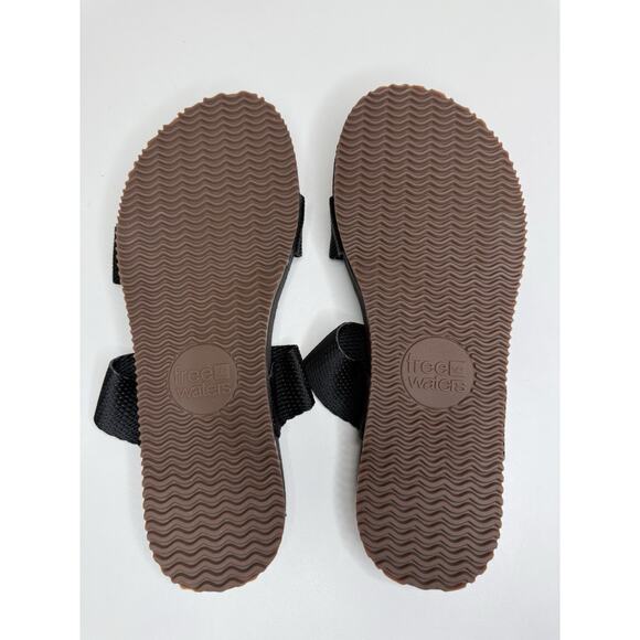 Freewaters Supreem La Jolla Sandals Womens 11 Black Nylon Slip On Beach Slides - Picture 6 of 6
